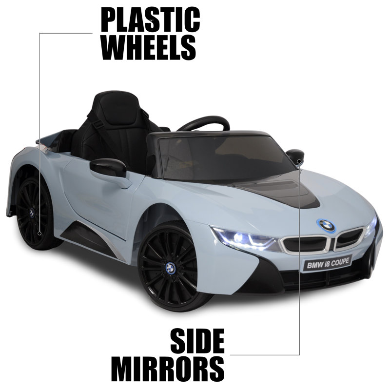 Blue 6-Volt Electric Ride-On Car with Remote Control