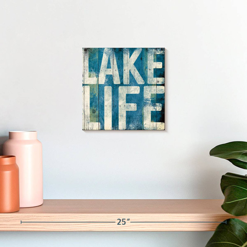 Bleu clair Tergel Lake Life, H 10 po x l 10 po