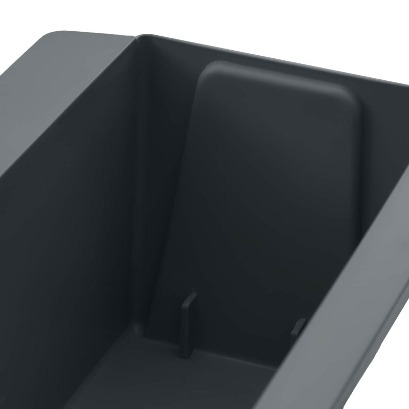 Planter, 9.5cm H x 36cm W x 13.5cm D, Grey