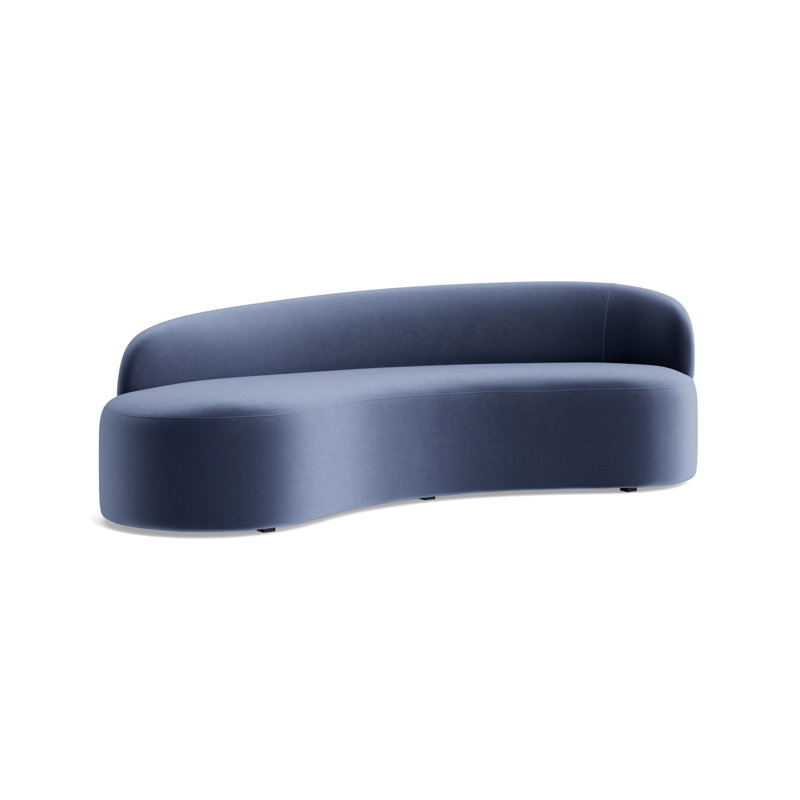 Sofia Right Arm Sofa, Performance Velvet - Indigo