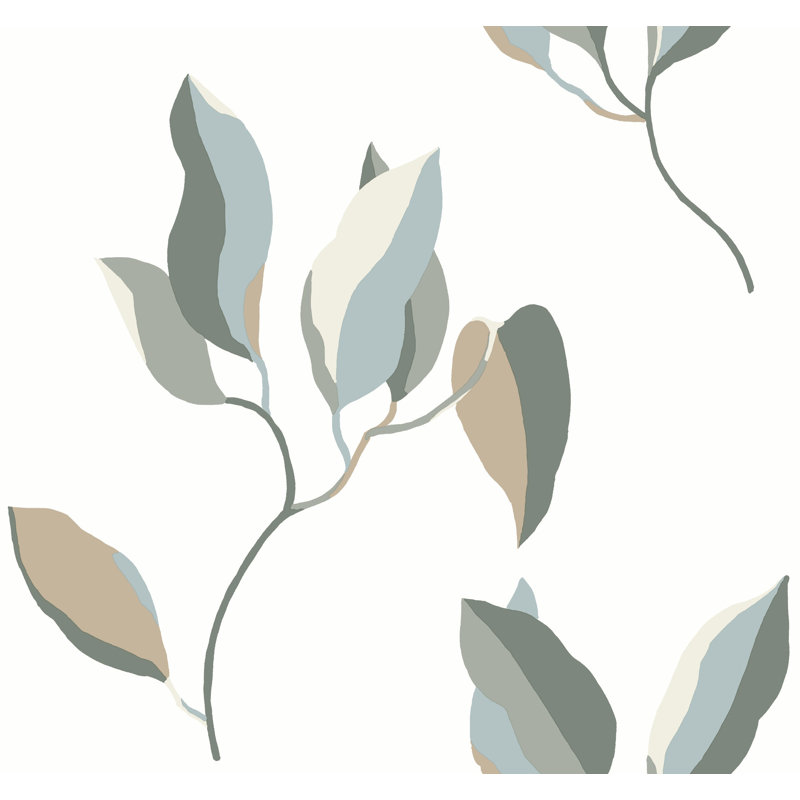 Papier peint brossé neutre et doré, Minéral / olive