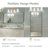 Sartori Aluminum Framed Rectangular Vanity Wall Mounted Mirror-2033990975-2033990974