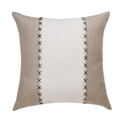 Linen Throw Square Pillow Cover & Insert