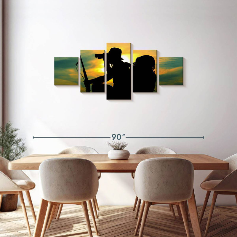 Hunter Scouting, 30" H x 68" W