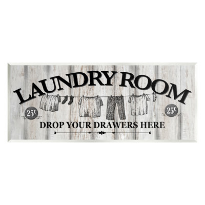 Bb-029-Wood " Charming Farmhouse Laundry " by Conrad Knutsen