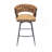 28" Technical Leather Woven Bar Stool Set Of 2-763127918-763127917