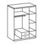 Dlylah 3 Door Manufactured Wood Wardrobe