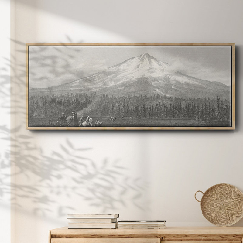 Mount Shasta- Framed Canvas, 20" H x 50" W