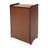 Folding Bamboo Desk with Storage Shelves