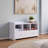Entryway Shoe Bench With Three Shelves And Storage Drawer-147295287