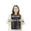 Enseigne mécanique en plastique à taux horaire 11 po x 17 po-119524997