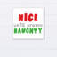 « nice until proven naughty », art sur toile Laux
