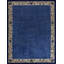 Blue Rectangle Chinese - Peking Room Size Antique Knotted Wool 1930s Rug