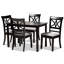 Ensemble de salle à manger en bois massif 5 pièces Laurence, H 37,4 po x l 18,5 po x P 20,3 po Laurence-1493642402