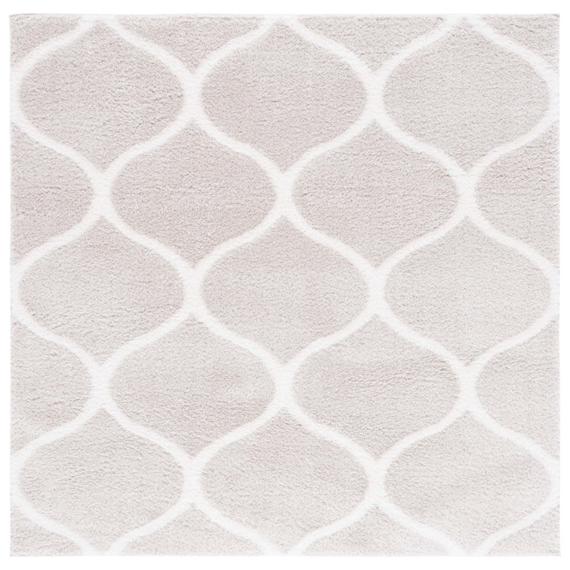 Eversyn Tahoe Shag Performance Geometric Rug, Square 6'7"