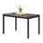Faux Marble Top Metal Frame Dinette Table
