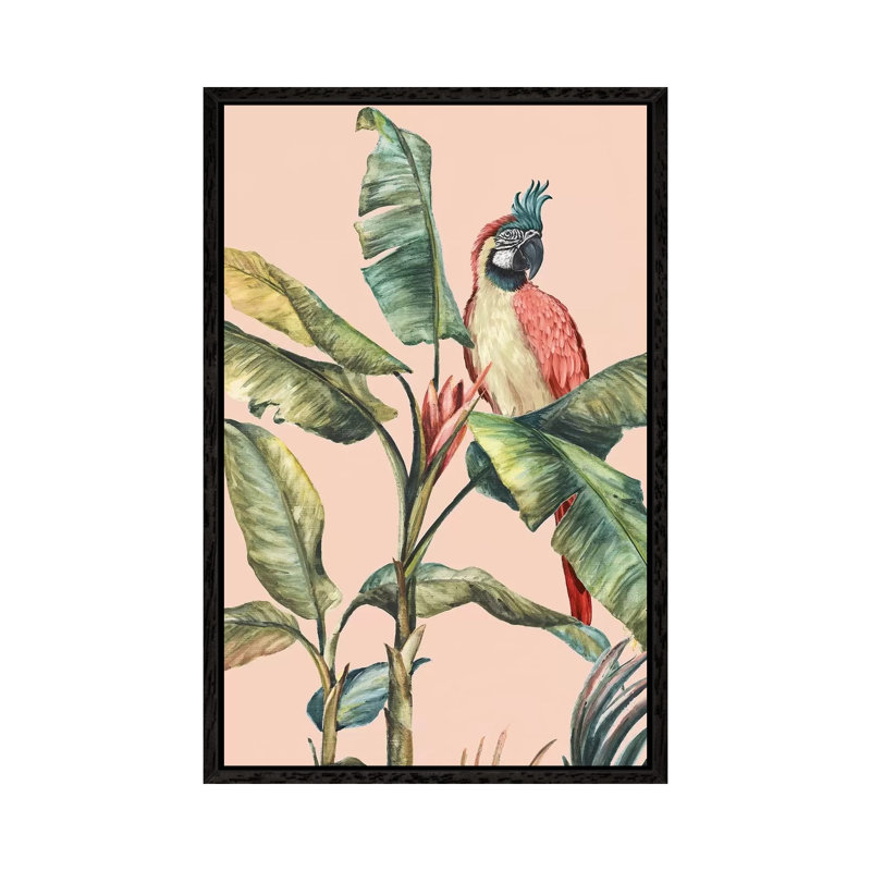 Tropicano II by Eva Watts - Painting on Canvas, Black Framed, 101.6 cm H x 66.04 cm W