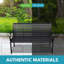 Banc de patio en acier et WPC