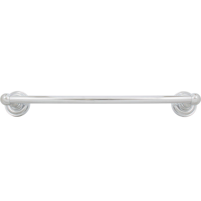 Barre à serviettes murale Charlotte, Chrome brillant, H 3 po x l 19,5 po x P 5 po