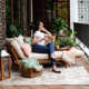 Fumero 79'' Teak Outdoor Daybed with Sunbrella Cushions
