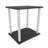 Calvester Nightstand - Modern Square End Table with Lower Shelf-261963276
