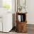 Modern Round Coffee Table Set with Sliding Storage and Fluted Design