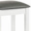 Tabouret de coiffeuse brillant avec assise rembourrée