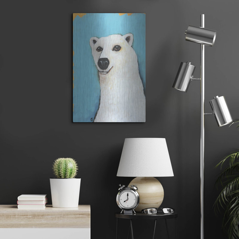 «L'ours polaire mignon» par Lucia Stewart, H 24 po x l 16 po