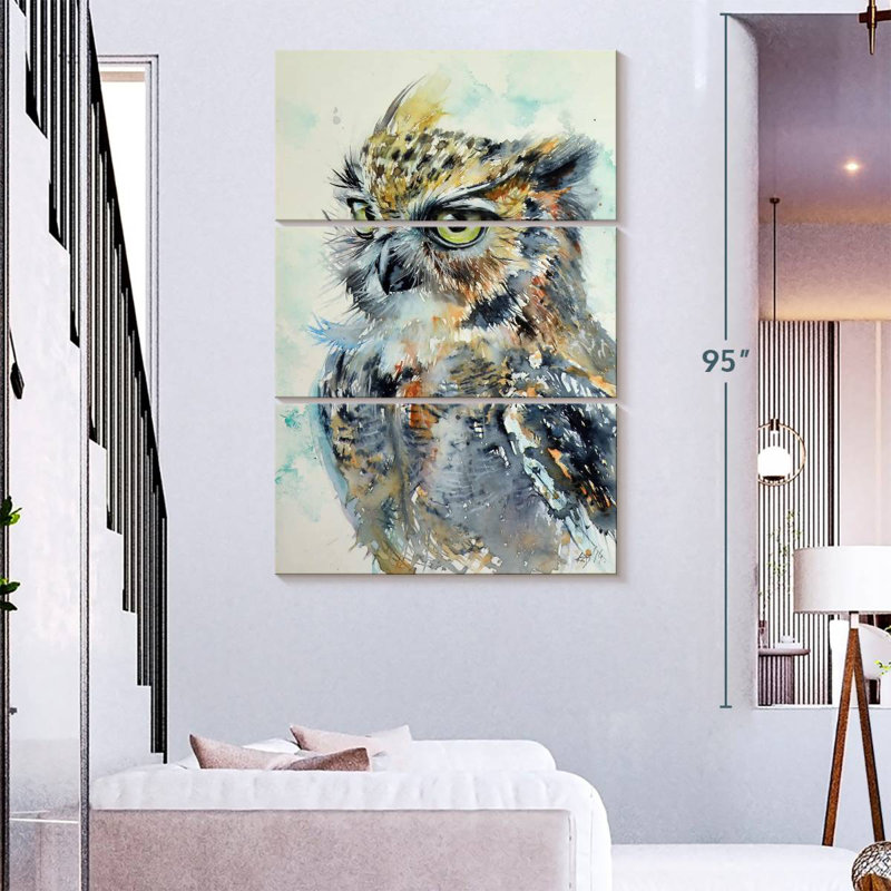 Brampt Proud Owl, 74" H x 48" W