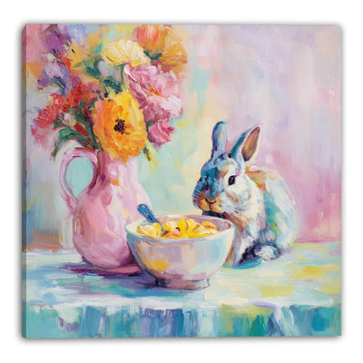 Art mural sur toile pastel
