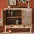 American-style retro antique carved cabinet