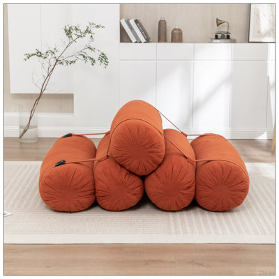 Adjustable Floor Sofa, Corduroy Lazy Sofa with Adjustable Straps for Versatile Configurations, Multi-Person Leisure Chair, Suitable for Living Room, Bedroom and More