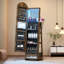 Armoire à bijoux pivotante à 360 °, armoire à bijoux sur pied et verrouillable avec miroir pleine grandeur-842988627