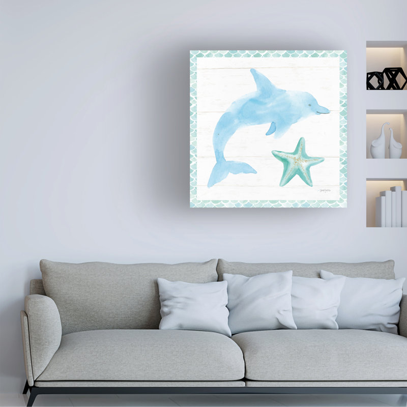 Art sur toile Jenaya Jackson «Mermaid Friends», H 14 po x l 14 po x P 2 po