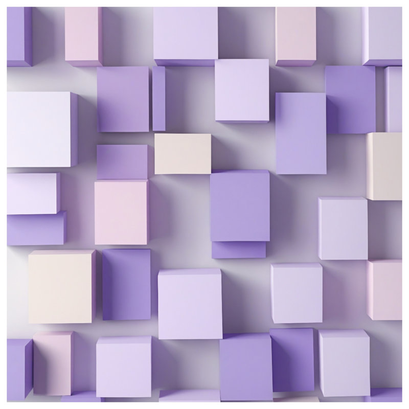 Couvertures lilas mauves, 50in W x 60in H