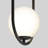 Branchburg 1 - Light Matte Black LED Sphere Pendant