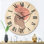 Horloge murale en bois à une ligne d'une femme afro-américaine IV