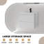 Ensemble de meuble-lavabo mural 23,6 po avec lavabo et deux tiroirs (robinet non inclus), entièrement assemblé-130160096-131221840