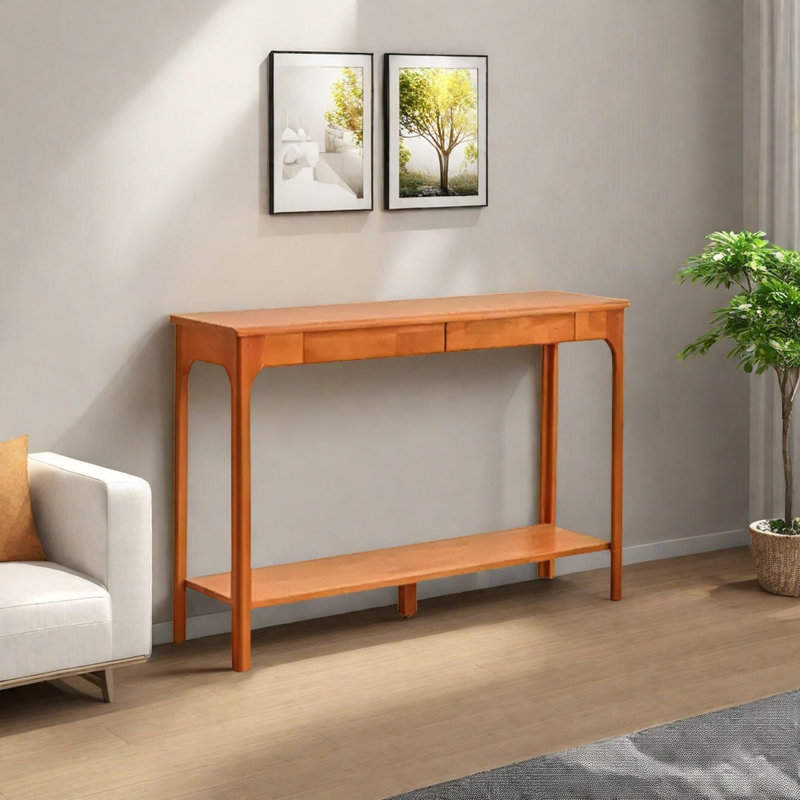 Console Modern Minimalist, H 31,5 po x l 41,34 po x P 13,98 po, Bois naturel