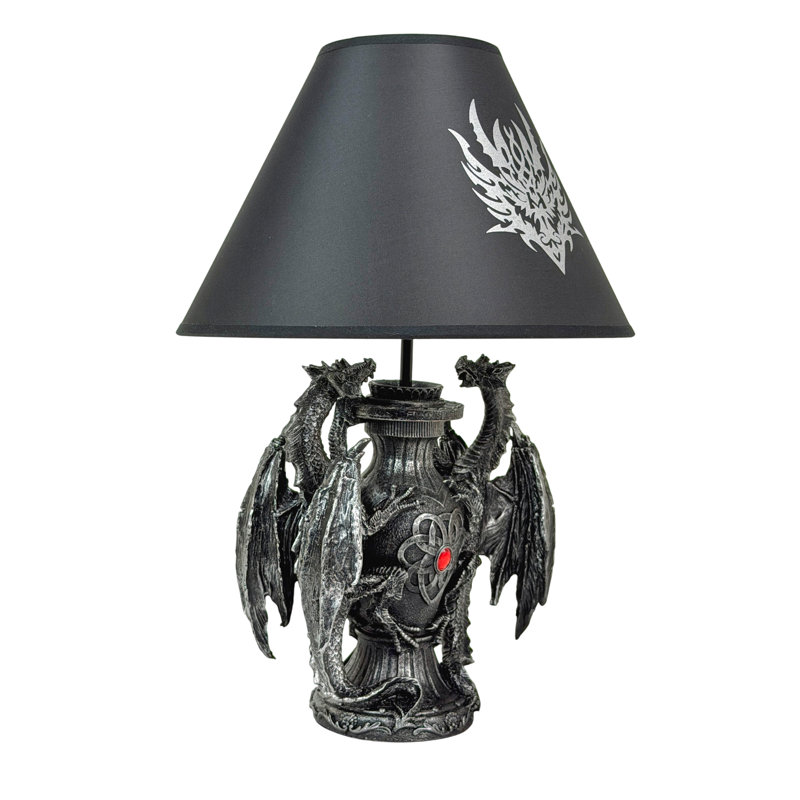 Lampe de table noire 19 po Pamela