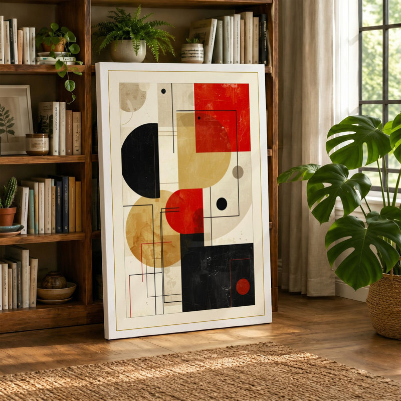 Balance Geometric - Wrapped Canvas, 36x24 - 91.4 x 61.0 cm, White Border