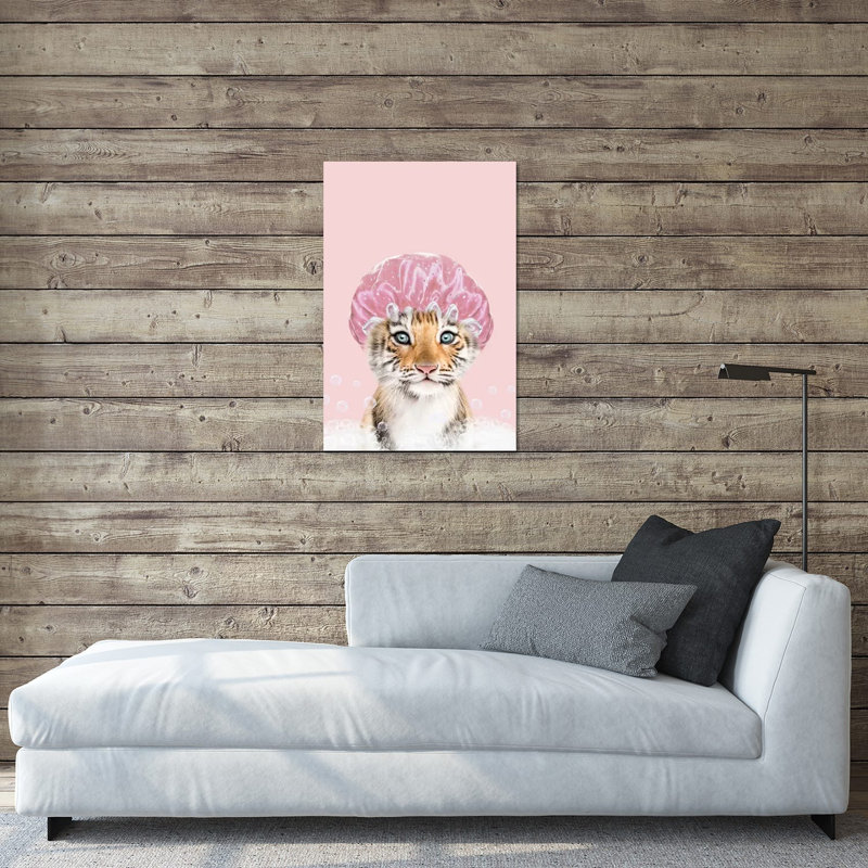 «Tiger Bathing», impression sans cadre, H 24 po x l 16 po x P 0,25 po