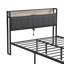 Structure de lit de style industriel