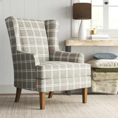 Alexys 31" Wide Polyester Wingback Chair