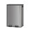 Poubelle de cuisine mains libres à deux compartiments - Poubelle à pédale en acier inoxydable avec couvercles à fermeture en douceur, seaux en PP amovibles, contrôle des odeurs, gris mat, taille: 2 * 30L