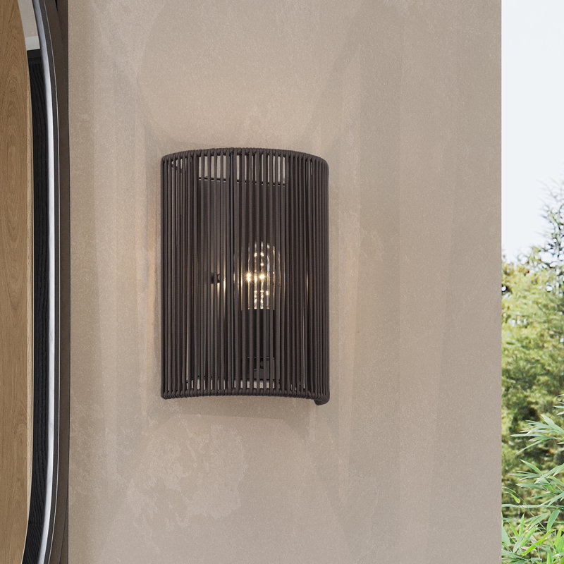 Asllan 1 Light English Bronze Ada Sconce, Brown, Bronze