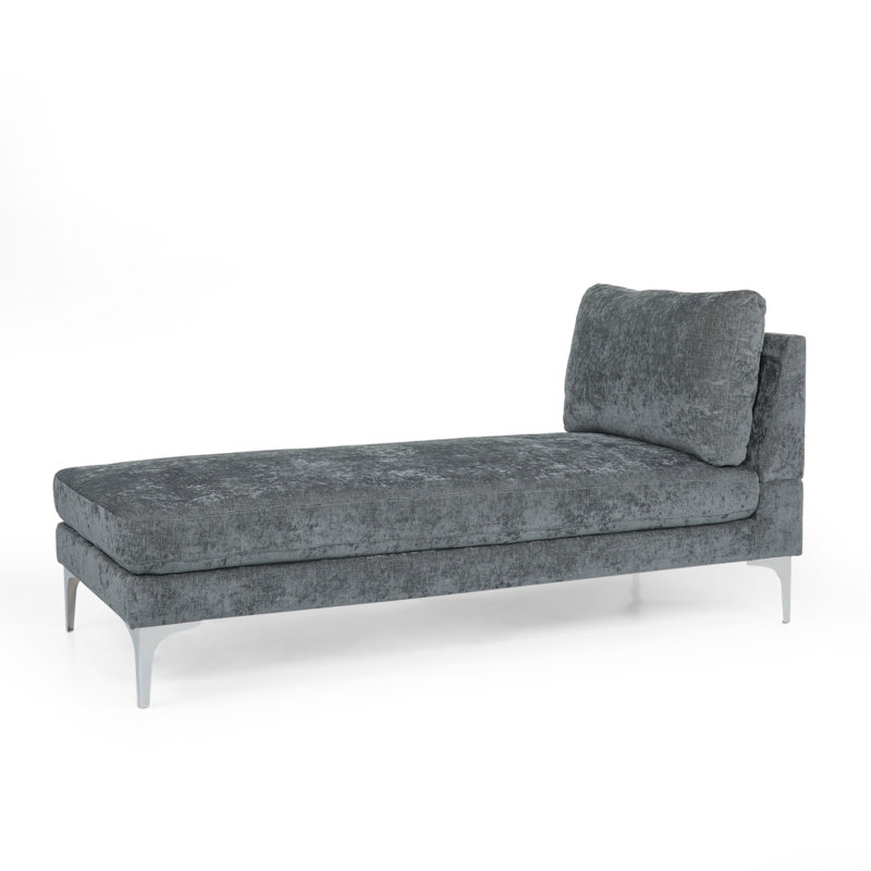 Modern Chaise Lounge, Gray