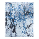 Overdyed One-of-a-Kind Rectangle 8'2" X 10'2" Hand Knotted Area Rug