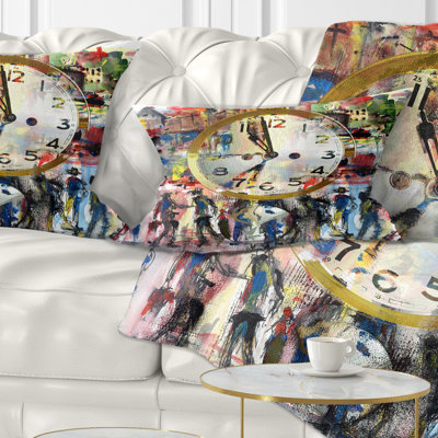 Coussin lombaire abstrait Abstract People and Time