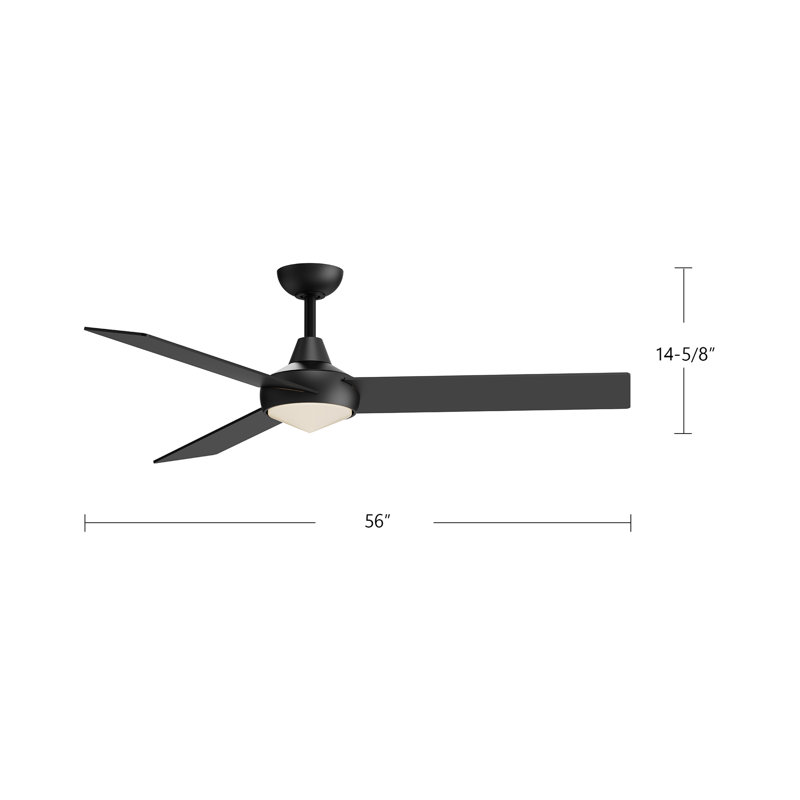 Owens LED Downrod Ceiling Fan